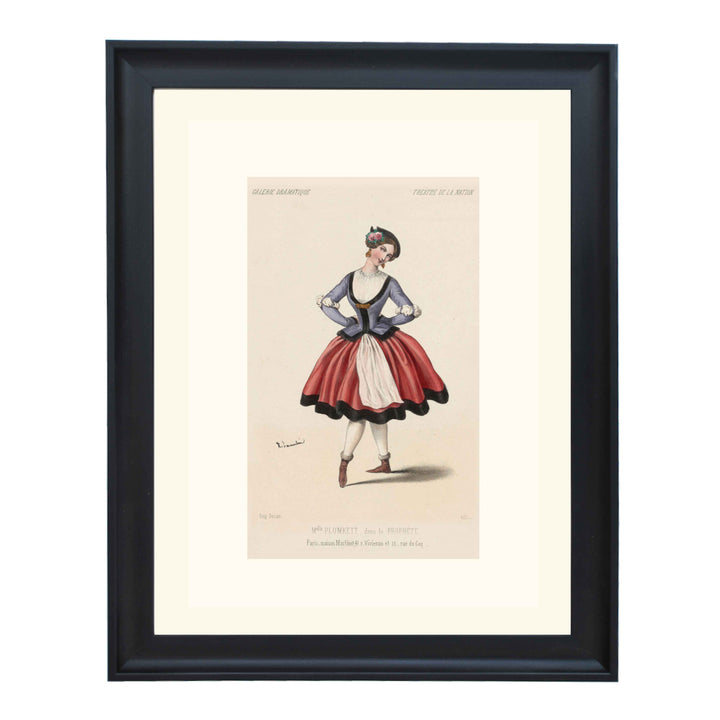 Melle. Plumkett, dans Le prophète, Théâtre de la Nation Art print