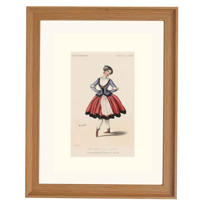 Melle. Plumkett, dans Le prophète, Théâtre de la Nation Art print