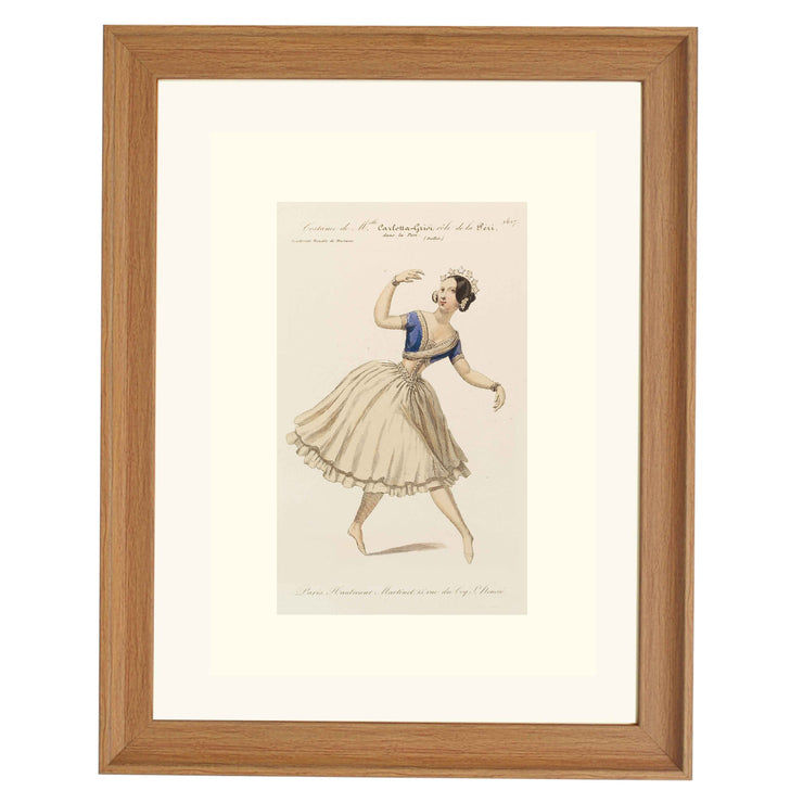 Costume de Melle Carlotta Grisi, rôle de la Péri, dans la Péri (Ballet) Art print