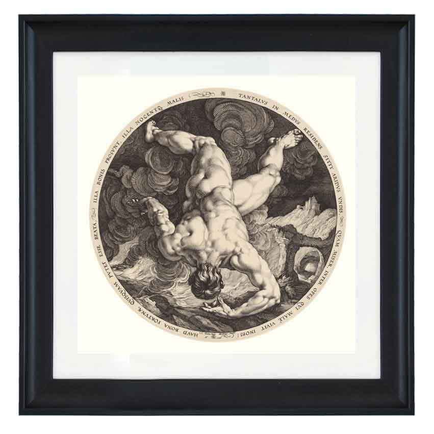 Tantalus by Goltzius art print