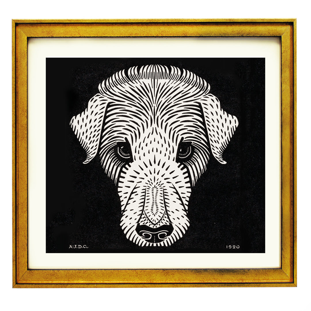 The Dog's head By Julie De Graag ART PRINT