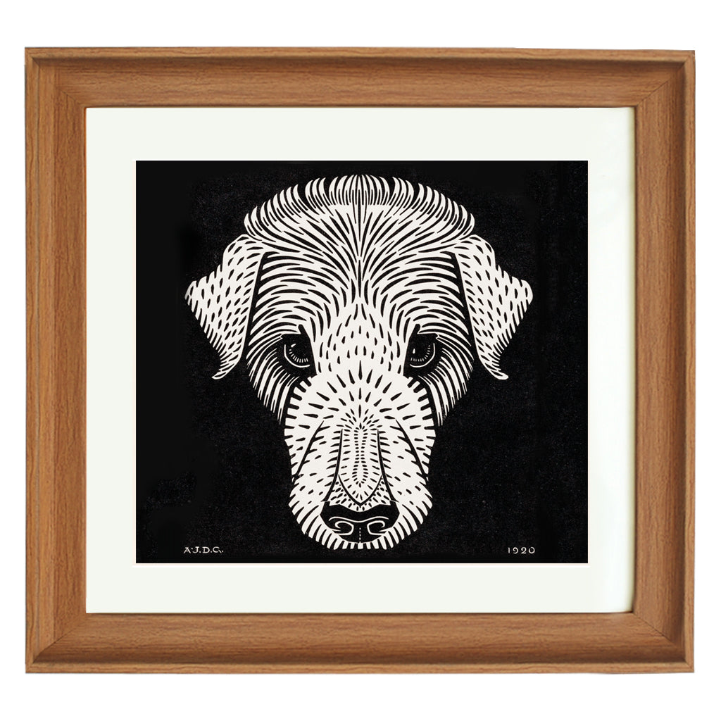 The Dog's head By Julie De Graag ART PRINT