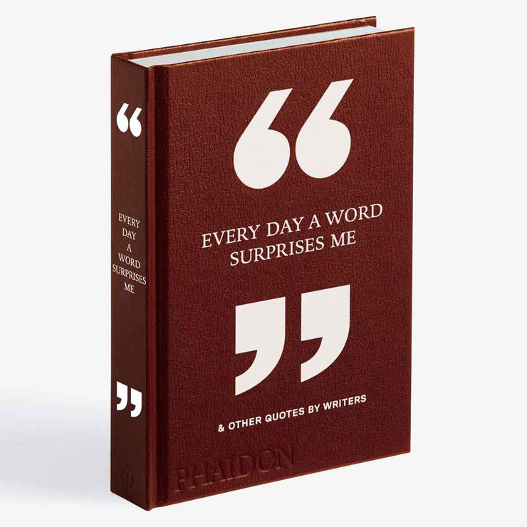 EVERY DAY A WORD SURPRISES ME & OTHER QUOTES BY WRITERS BOOK