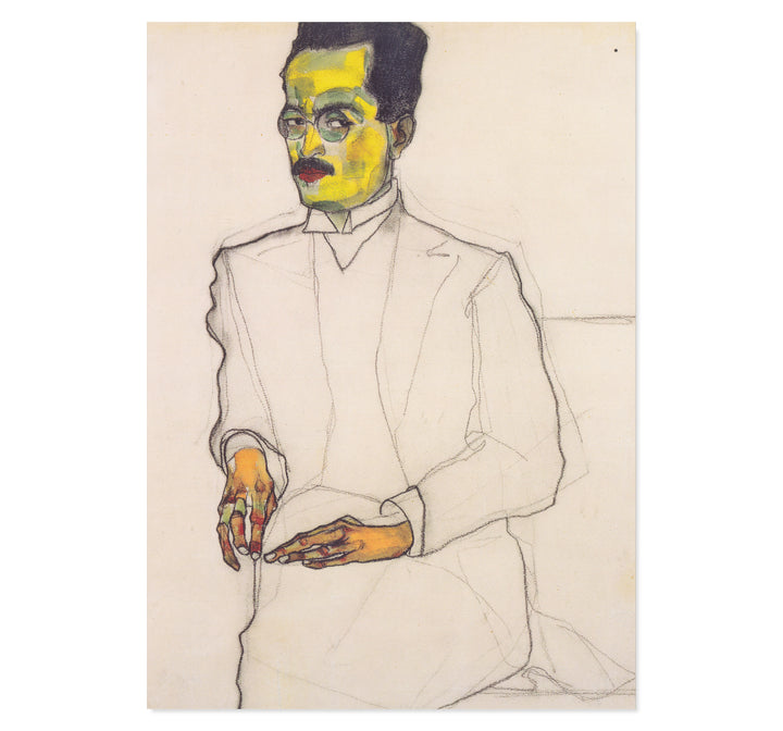 Portrait of a Gentleman - Egon Schiele art print