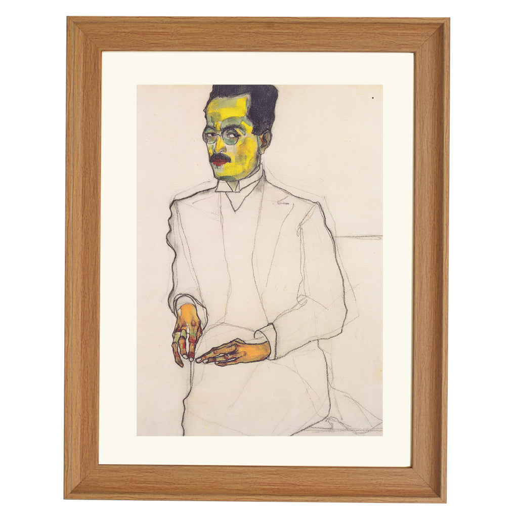 Portrait of a Gentleman - Egon Schiele art print