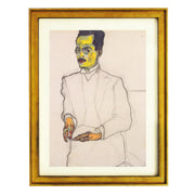 Portrait of a Gentleman - Egon Schiele art print
