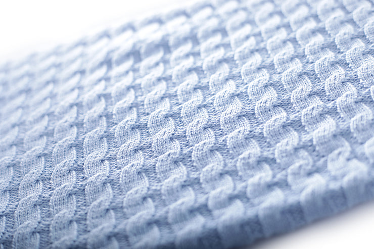 Organic Cotton Baby Blanket | Cable Knitted