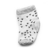 Baby Socks | 0-6 months | Black Patterned (Pack of 6)