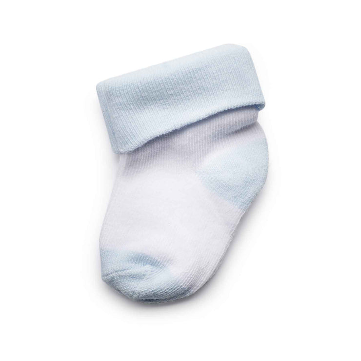 Baby Socks | 0-6 months | Blue Patterned (Pack of 6)