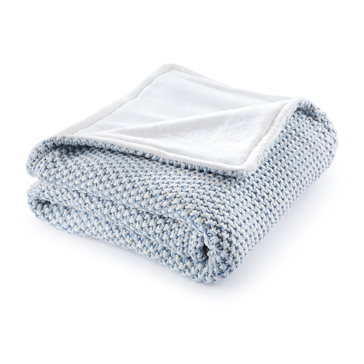 Organic Cotton Winter Blanket | Moss Knitted