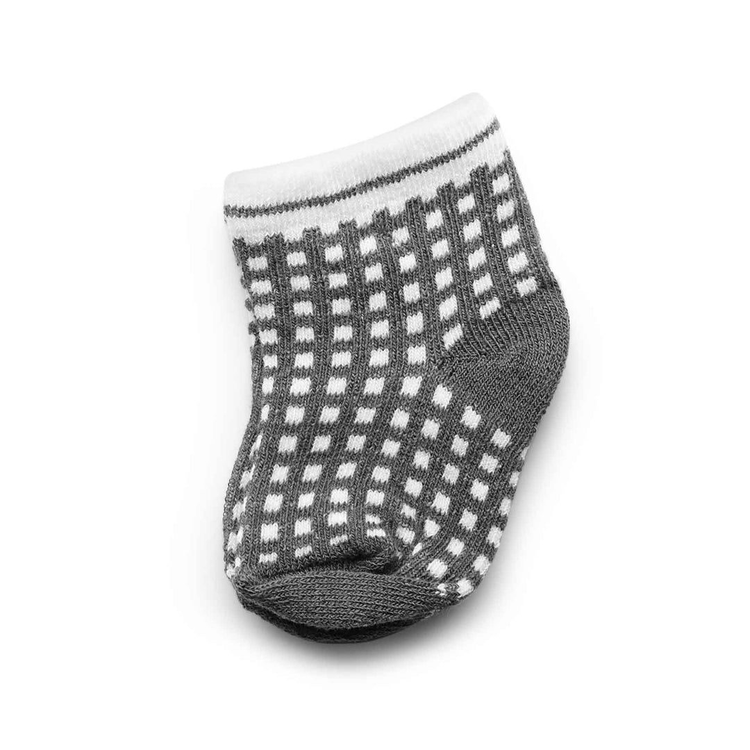 Baby Socks | 0-6 months | Black Patterned (Pack of 6)