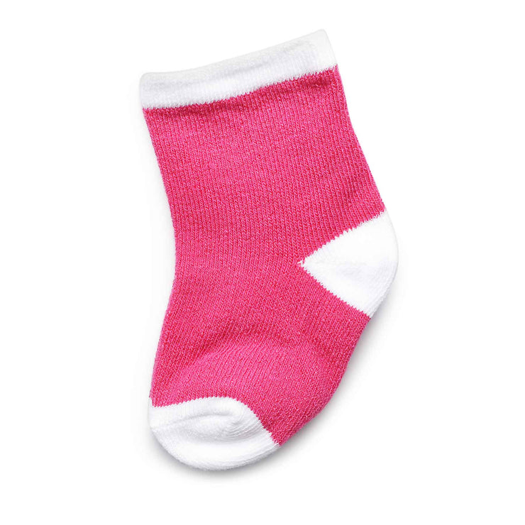 Baby Socks | 6-12 months | Pink Patterned (Pack of 6)