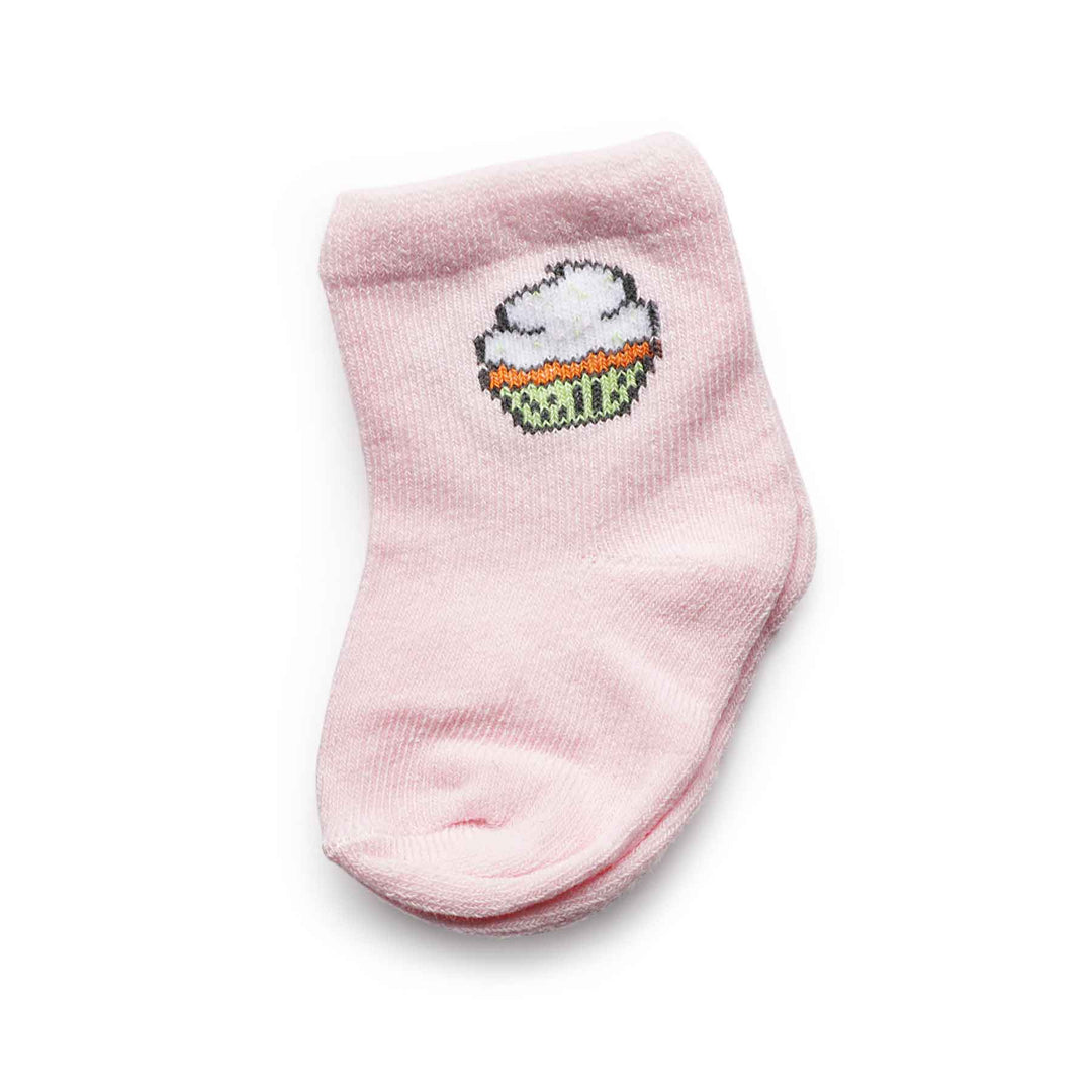 Baby Socks | 6-12 months | Pink Patterned (Pack of 6)