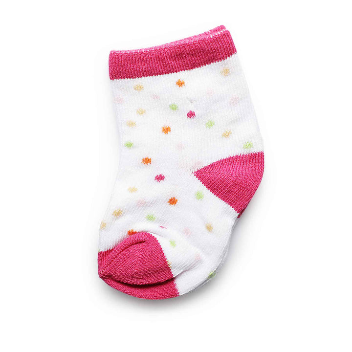 Baby Socks | 6-12 months | Pink Patterned (Pack of 6)