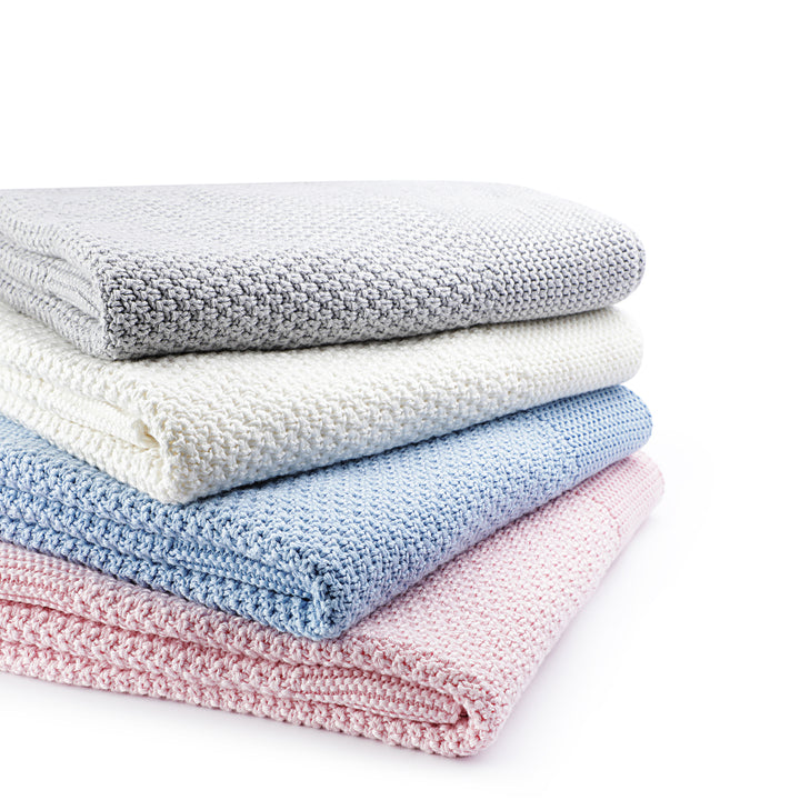 Organic Cotton Baby Blanket | Wiggly Knitted