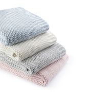 Organic Cotton Baby Blanket | Moss Knitted