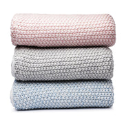 Organic Cotton Winter Blanket | Moss Knitted
