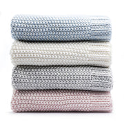 Organic Cotton Baby Blanket | Moss Knitted