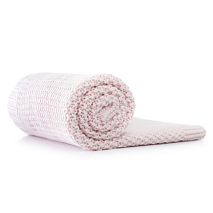 Organic Cotton Baby Blanket | Moss Knitted