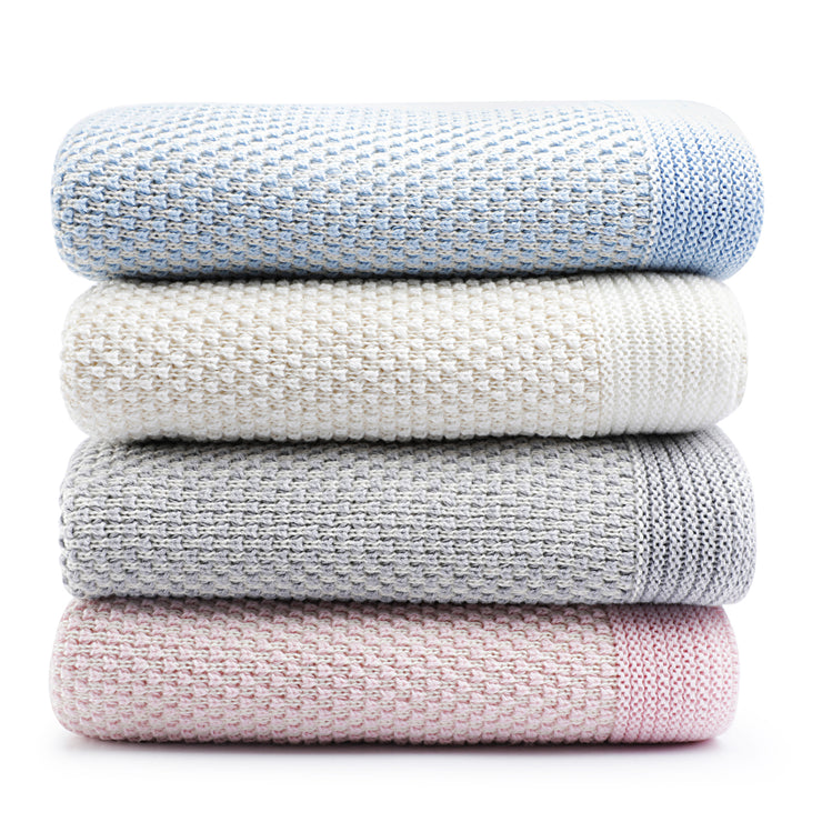 Organic Cotton Baby Blanket | Close Knitted