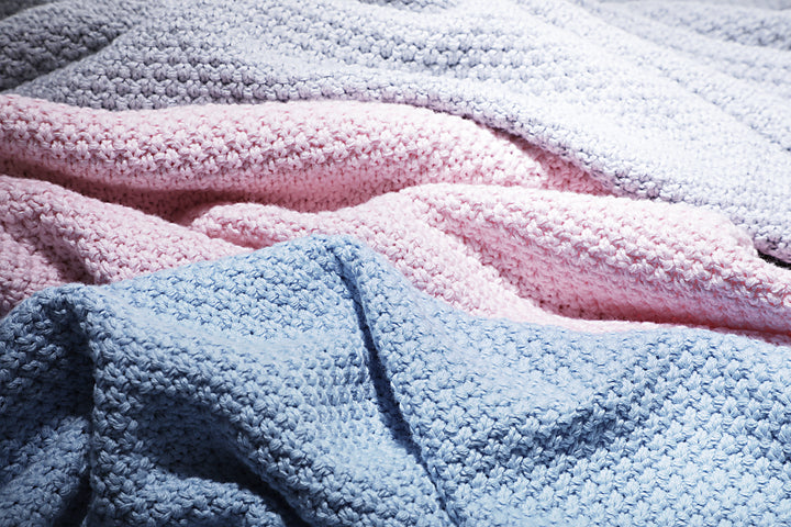 Organic Cotton Baby Blanket | Chunky Knitted