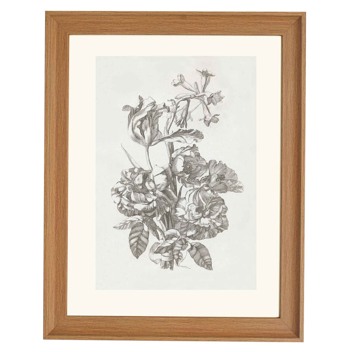 Bouquet of peonies by Jacques Bailly ART PRINT