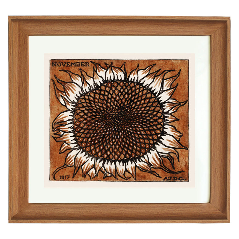 November Sunflower By Julie De Graag ART PRINT