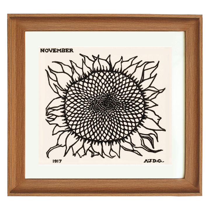 November Sunflower By Julie De Graag ART PRINT