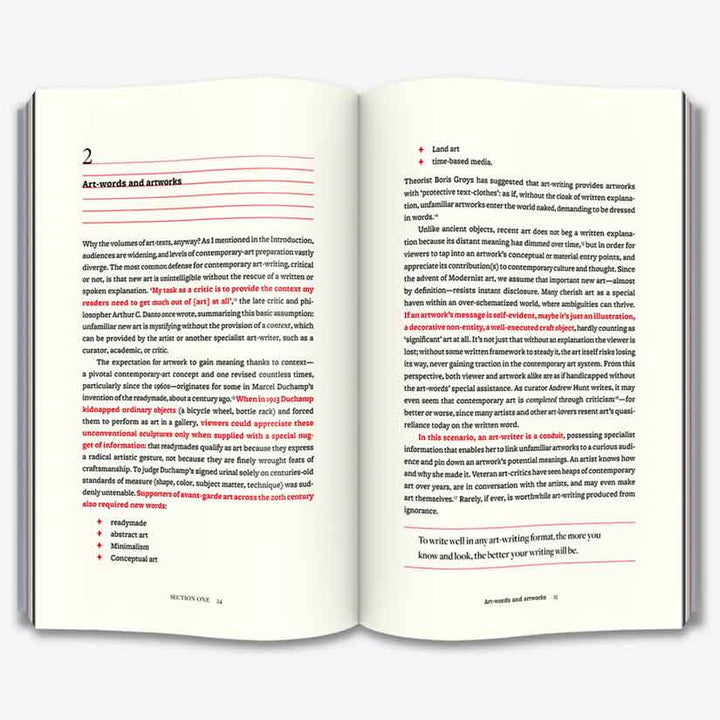 How to Write About Contemporary Art Book