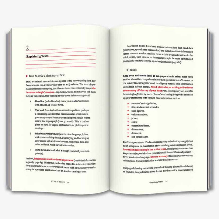 How to Write About Contemporary Art Book