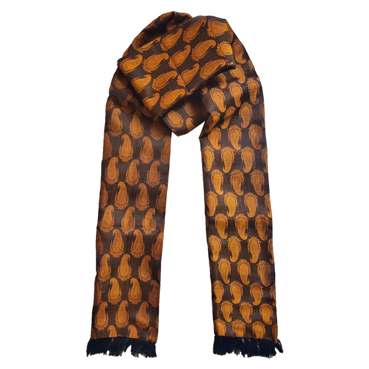 Levi Orange & Grey Scarf