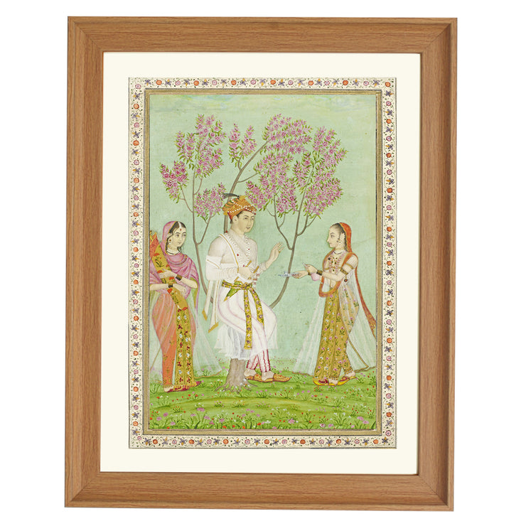 Prince with two ladies Art Print