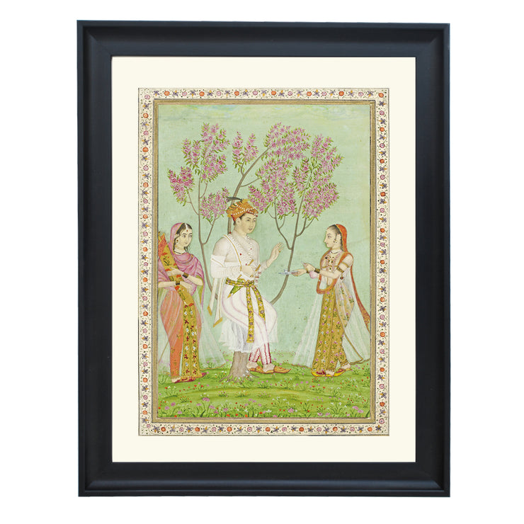Prince with two ladies Art Print