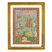 King Isfandiyar on horseback Art Print
