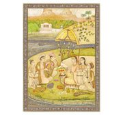 Kanphata yogini with her followers Art Print