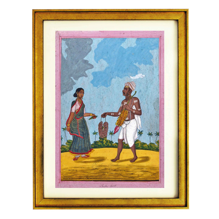 Indian pastry chef & wife art print