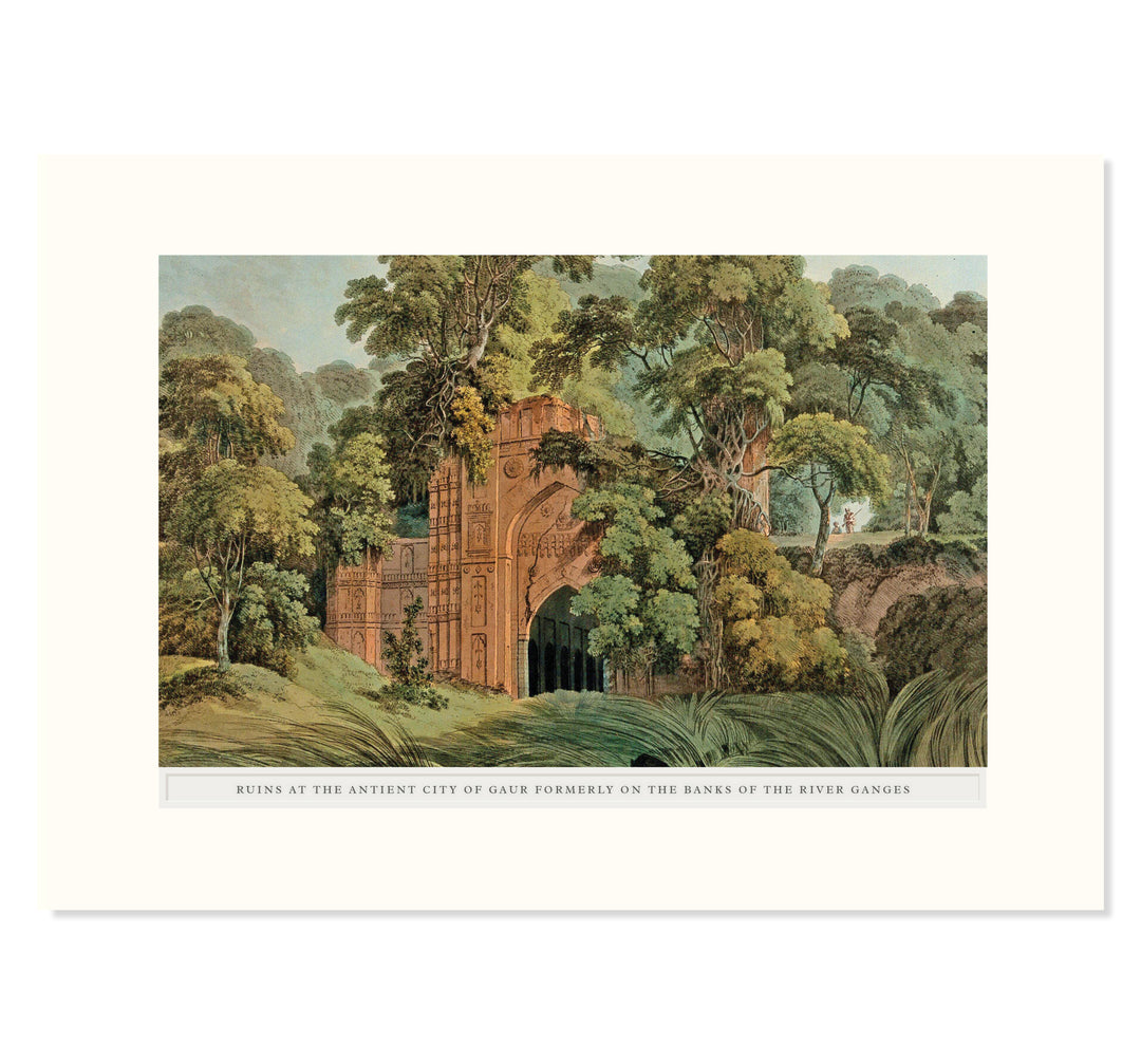 Ruins in the city of Gaur Art Print