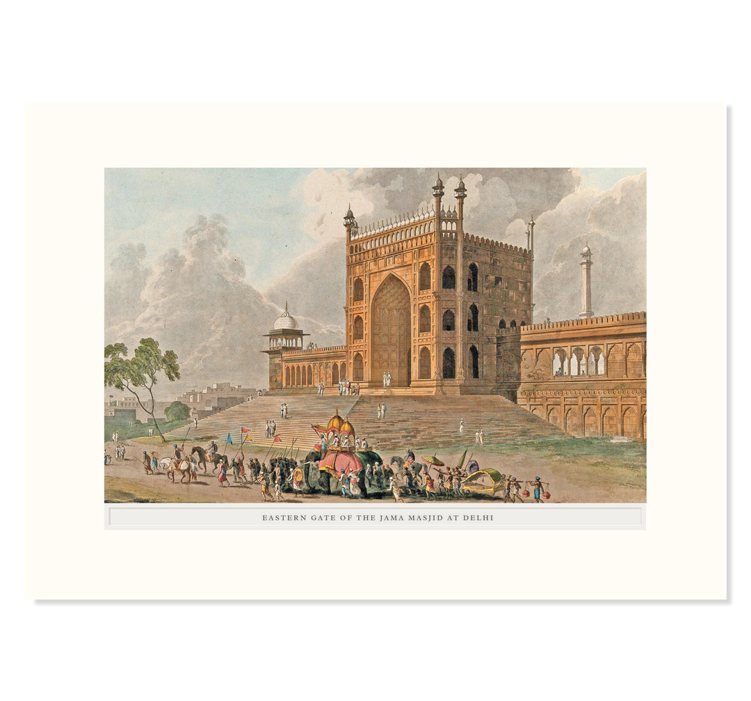 Eastern gate of the Jama Masjid Art Print