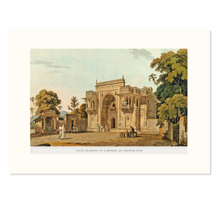 Gateway to a mosque, Chunar Art Print