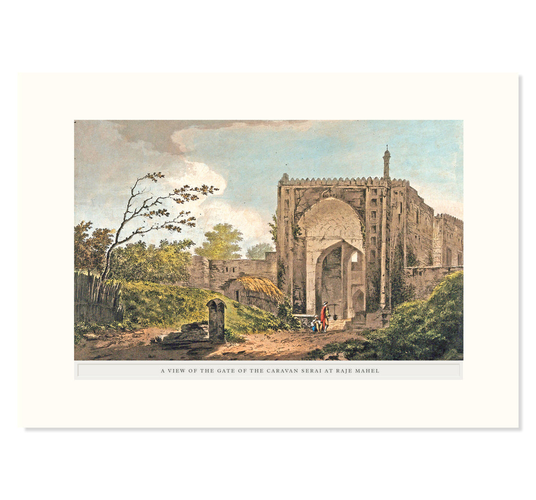 The Caravan Serai at Rajmahal, Bihar Art Print