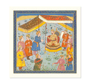 Reception of a Persian Ambassador by a Mughal Prince, early 17th century Art Print