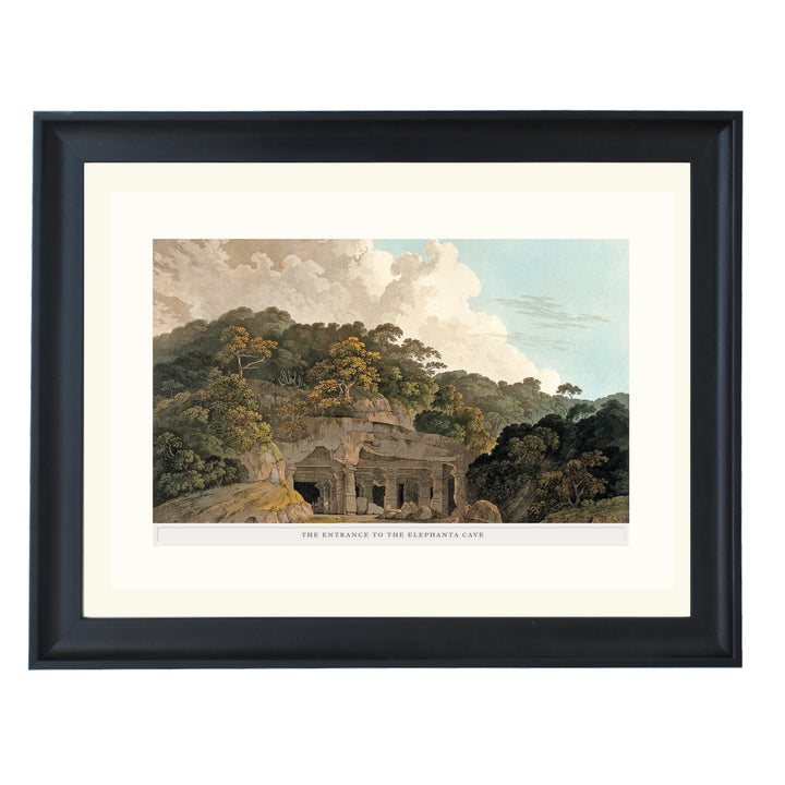 Entrance to a cave on the island of Elephanta Art Print