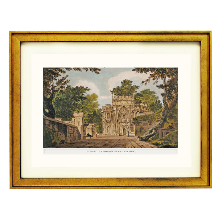 A View of a Mosque - Chunargarh Art Print