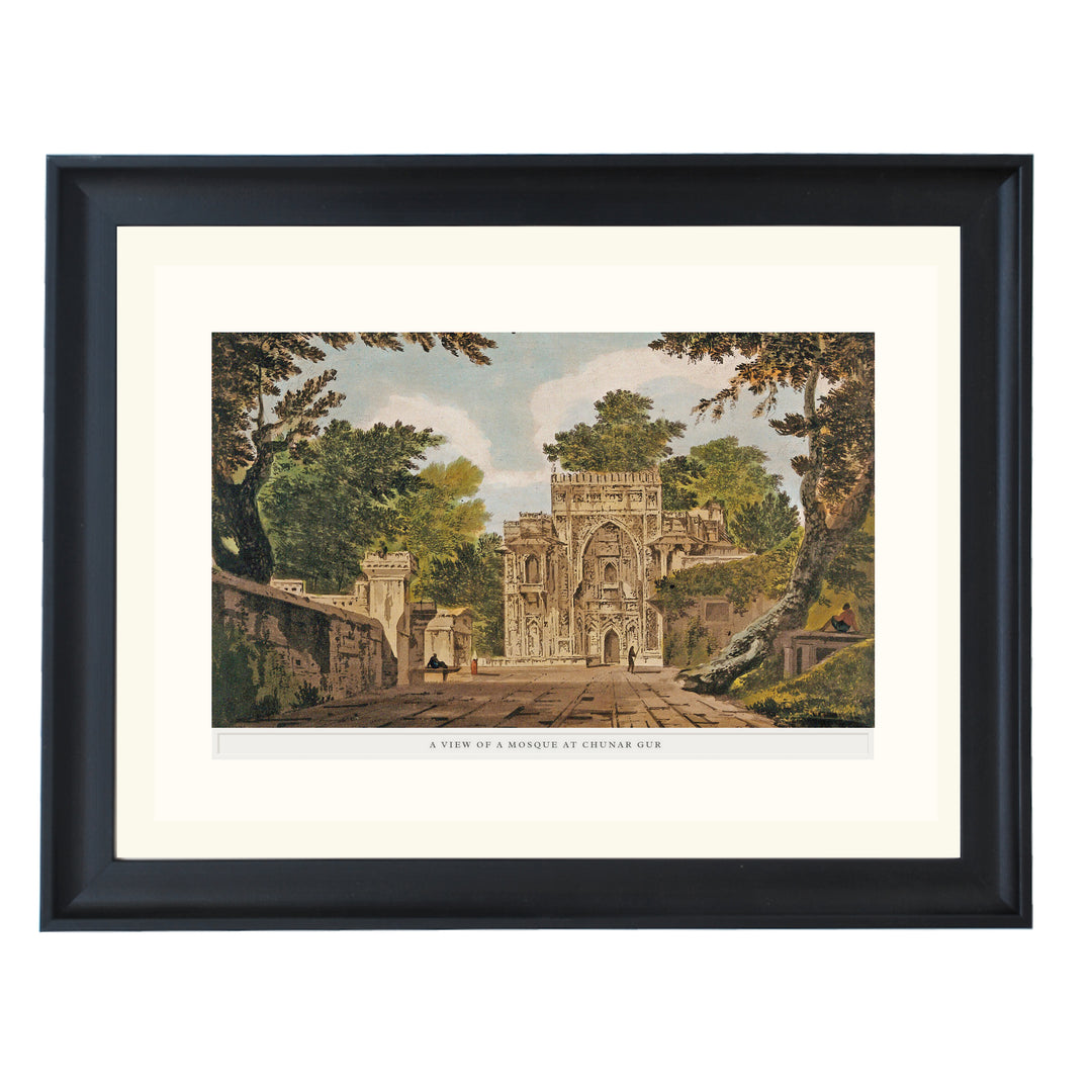 A View of a Mosque - Chunargarh Art Print