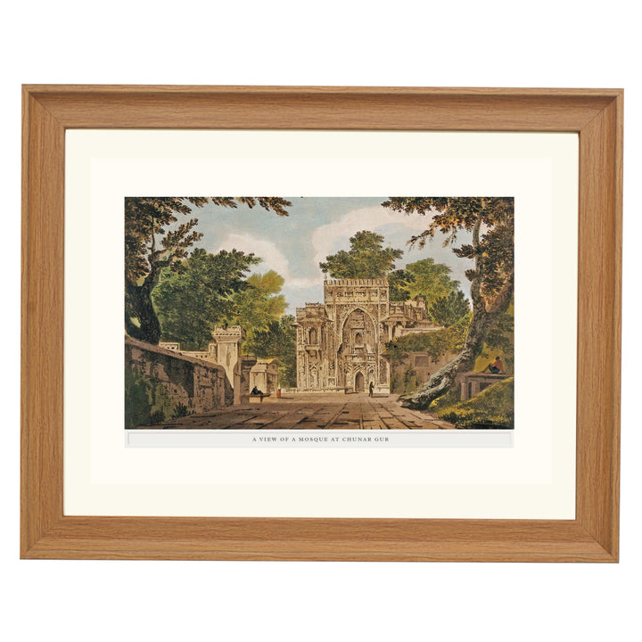 A View of a Mosque - Chunargarh Art Print