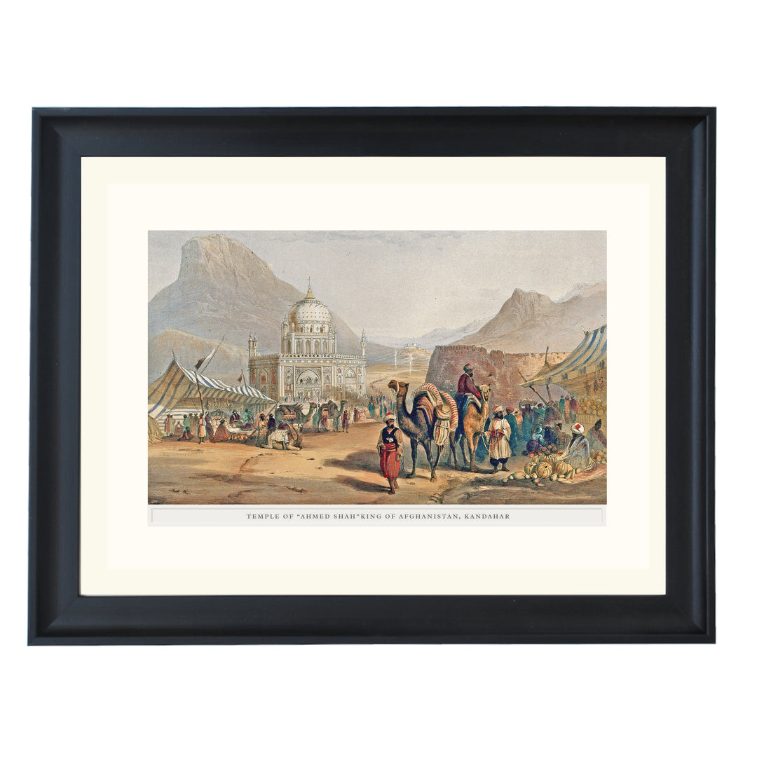 Open-air market outside the monument of Shah Ahmed Art Print