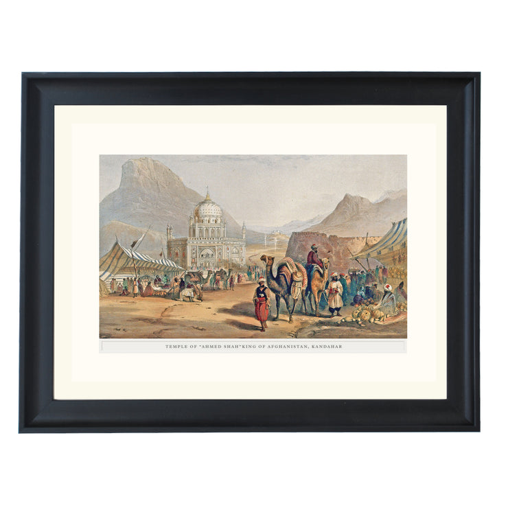 Open-air market outside the monument of Shah Ahmed Art Print