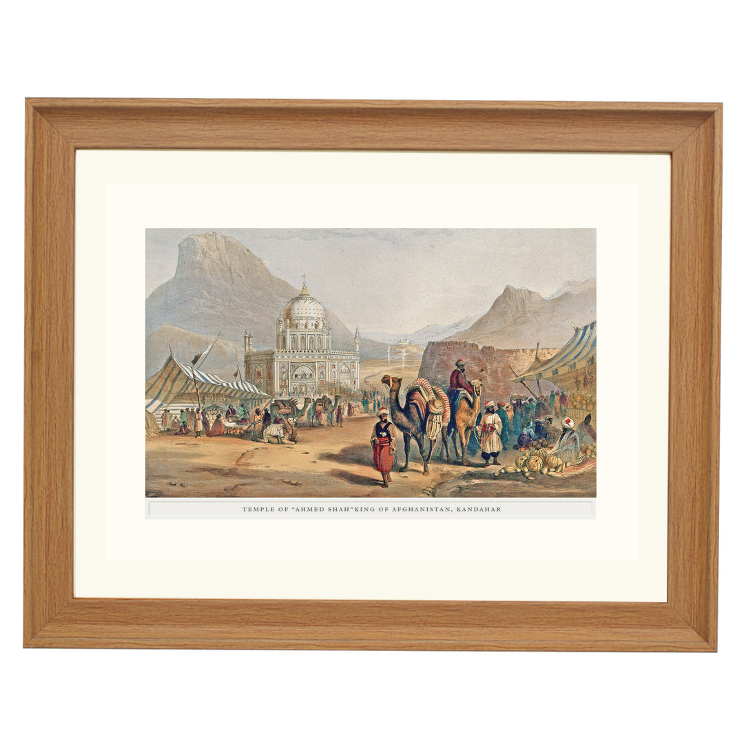 Open-air market outside the monument of Shah Ahmed Art Print