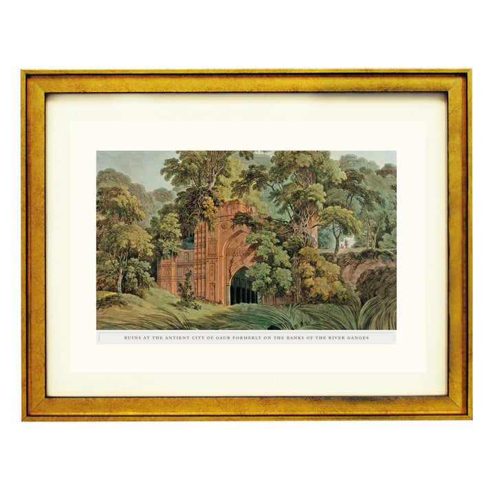 Ruins in the city of Gaur Art Print