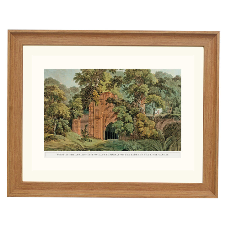 Ruins in the city of Gaur Art Print